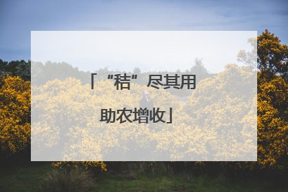 “秸”尽其用 助农增收