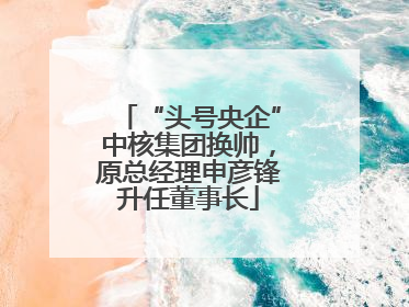“头号央企”中核集团换帅，原总经理申彦锋升任董事长