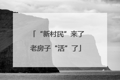 “新村民”来了 老房子“活”了
