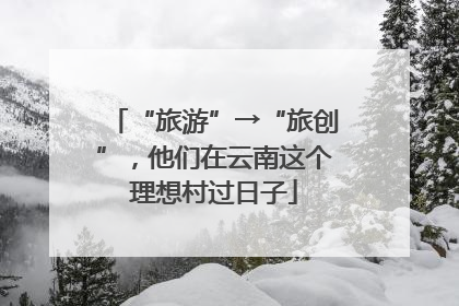 “旅游”→“旅创”，他们在云南这个理想村过日子