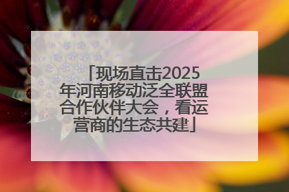 现场直击2025年河南移动泛全联盟合作伙伴大会，看运营商的生态共建