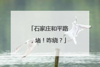 石家庄和平路，堵！咋绕？