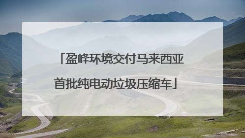 盈峰环境交付马来西亚首批纯电动垃圾压缩车