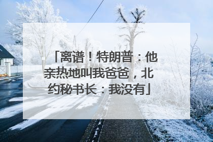 离谱！特朗普：他亲热地叫我爸爸，北约秘书长：我没有