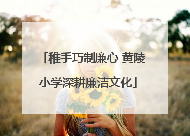 稚手巧制廉心 黄陵小学深耕廉洁文化