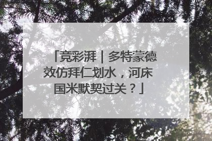 竞彩湃｜多特蒙德效仿拜仁划水，河床国米默契过关？