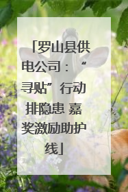 罗山县供电公司：“寻贴”行动排隐患 嘉奖激励助护线