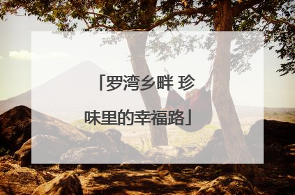 罗湾乡畔 珍味里的幸福路