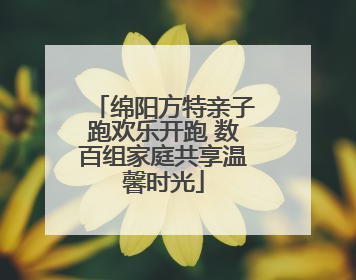 绵阳方特亲子跑欢乐开跑 数百组家庭共享温馨时光