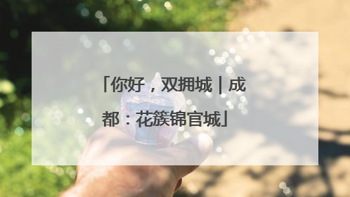 你好，双拥城｜成都：花簇锦官城