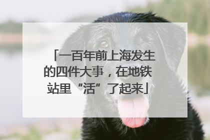 一百年前上海发生的四件大事，在地铁站里“活”了起来