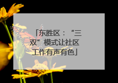 东胜区：“三双”模式让社区工作有声有色
