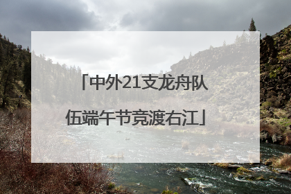 中外21支龙舟队伍端午节竞渡右江