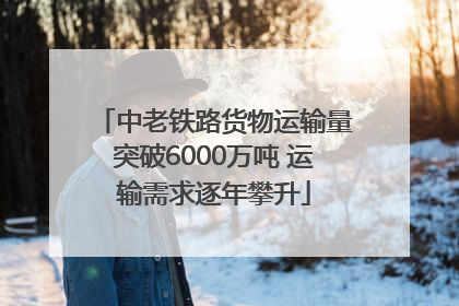 中老铁路货物运输量突破6000万吨 运输需求逐年攀升