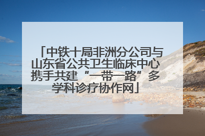 中铁十局非洲分公司与山东省公共卫生临床中心携手共建“一带一路”多学科诊疗协作网