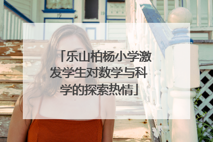 乐山柏杨小学激发学生对数学与科学的探索热情