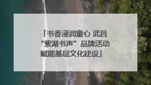 书香浸润童心 武昌“紫湖书声”品牌活动赋能基层文化建设