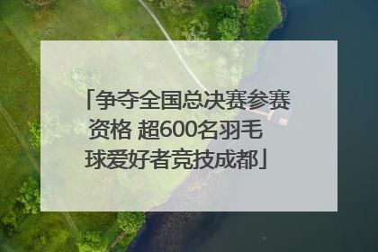 争夺全国总决赛参赛资格 超600名羽毛球爱好者竞技成都