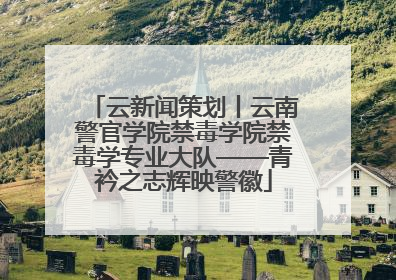 云新闻策划丨云南警官学院禁毒学院禁毒学专业大队——青衿之志辉映警徽