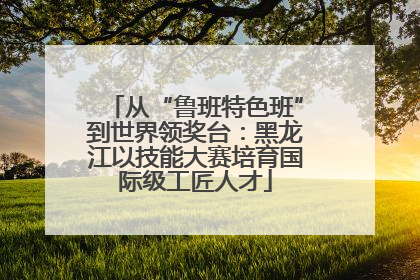 从“鲁班特色班”到世界领奖台：黑龙江以技能大赛培育国际级工匠人才