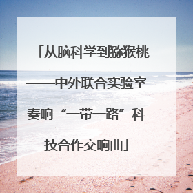 从脑科学到猕猴桃——中外联合实验室奏响“一带一路”科技合作交响曲