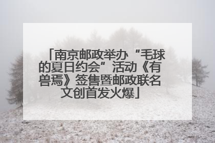 南京邮政举办“毛球的夏日约会”活动《有兽焉》签售暨邮政联名文创首发火爆