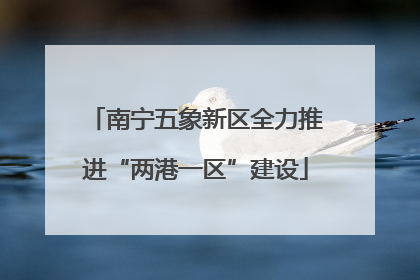 南宁五象新区全力推进“两港一区”建设