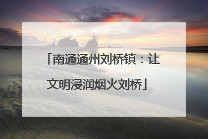 南通通州刘桥镇：让文明浸润烟火刘桥