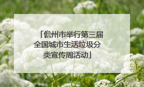 儋州市举行第三届全国城市生活垃圾分类宣传周活动