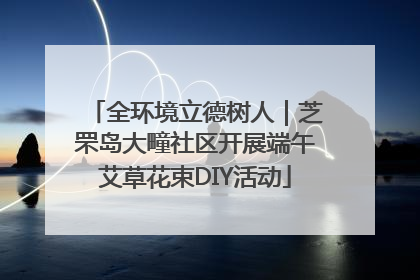 全环境立德树人｜芝罘岛大疃社区开展端午艾草花束DIY活动