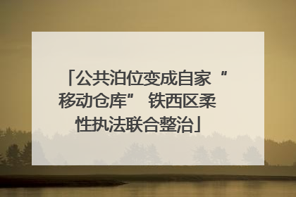 公共泊位变成自家“移动仓库” 铁西区柔性执法联合整治