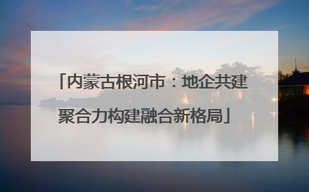 内蒙古根河市：地企共建聚合力构建融合新格局