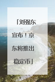 刘强东宣布！京东将推出稳定币