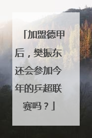 加盟德甲后，樊振东还会参加今年的乒超联赛吗？