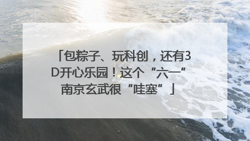 包粽子、玩科创，还有3D开心乐园！这个“六一”南京玄武很“哇塞”