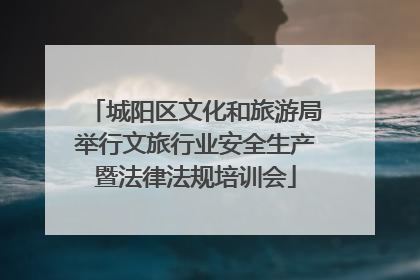 城阳区文化和旅游局举行文旅行业安全生产暨法律法规培训会