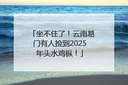 坐不住了！云南易门有人捡到2025年头水鸡枞！