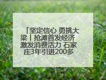 坚定信心 勇挑大梁丨抢滩首发经济 激发消费活力 石家庄3年引进200多家品牌首店
