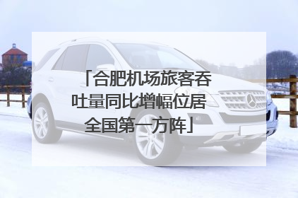 合肥机场旅客吞吐量同比增幅位居全国第一方阵