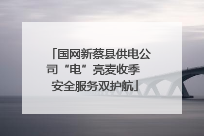 国网新蔡县供电公司“电”亮麦收季 安全服务双护航