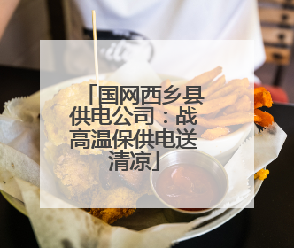国网西乡县供电公司：战高温保供电送清凉