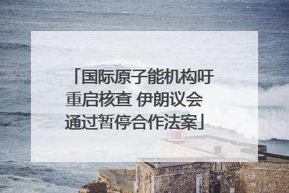 国际原子能机构吁重启核查 伊朗议会通过暂停合作法案