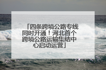 四条跨境公路专线同时开通！河北首个跨境公路运输集结中心启动运营