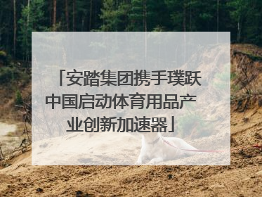 安踏集团携手璞跃中国启动体育用品产业创新加速器