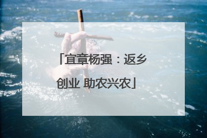 宜章杨强：返乡创业 助农兴农