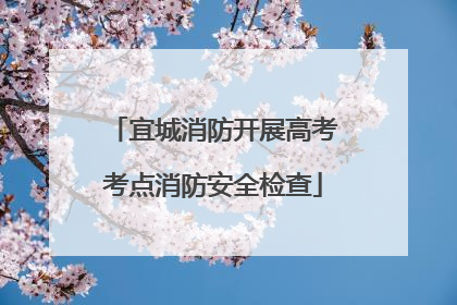 宜城消防开展高考考点消防安全检查