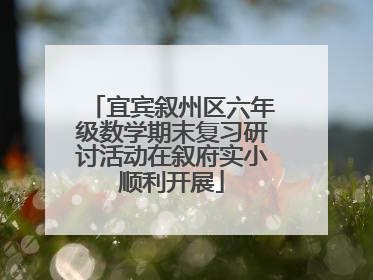宜宾叙州区六年级数学期末复习研讨活动在叙府实小顺利开展