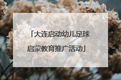 大连启动幼儿足球启蒙教育推广活动