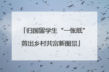 归国留学生“一张纸”剪出乡村共富新图景