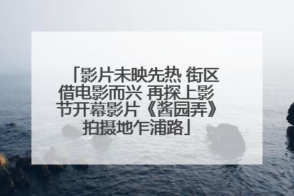 影片未映先热 街区借电影而兴 再探上影节开幕影片《酱园弄》拍摄地乍浦路